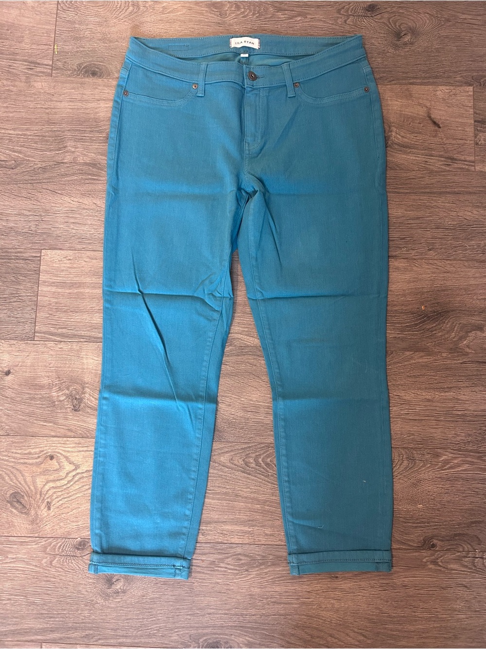 LILA RYAN Slim Men's Jeans in Teal Blue